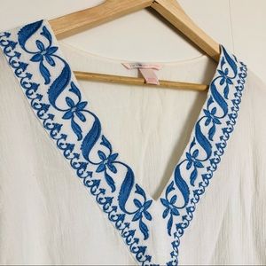 RARE Victoria’s Secret swim embroidered white tunic cover up